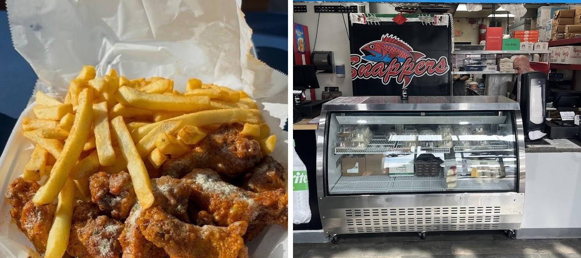 Red and Blue Snappers Menu