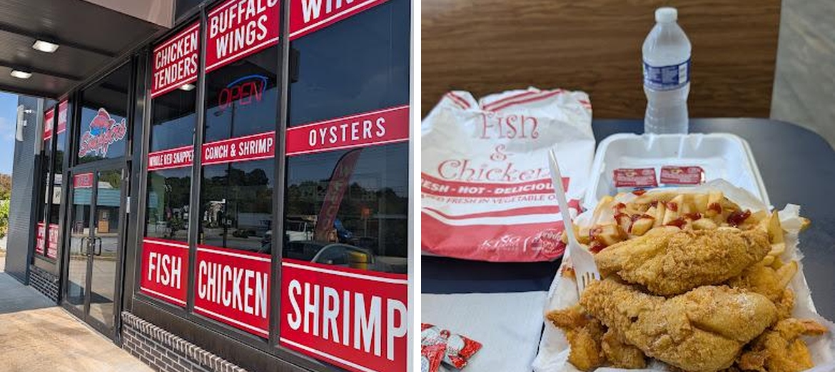 Red and Blue Snappers Menu